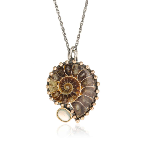 Colgante Ammonite - Joyas de Plata Joyas Artesanales Únicas